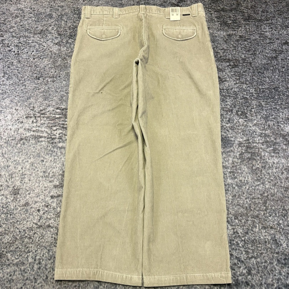 NWT VTG Dockers Khaki Corduroy Pants Mens 40x30 Baggy Skater 90s Y2K